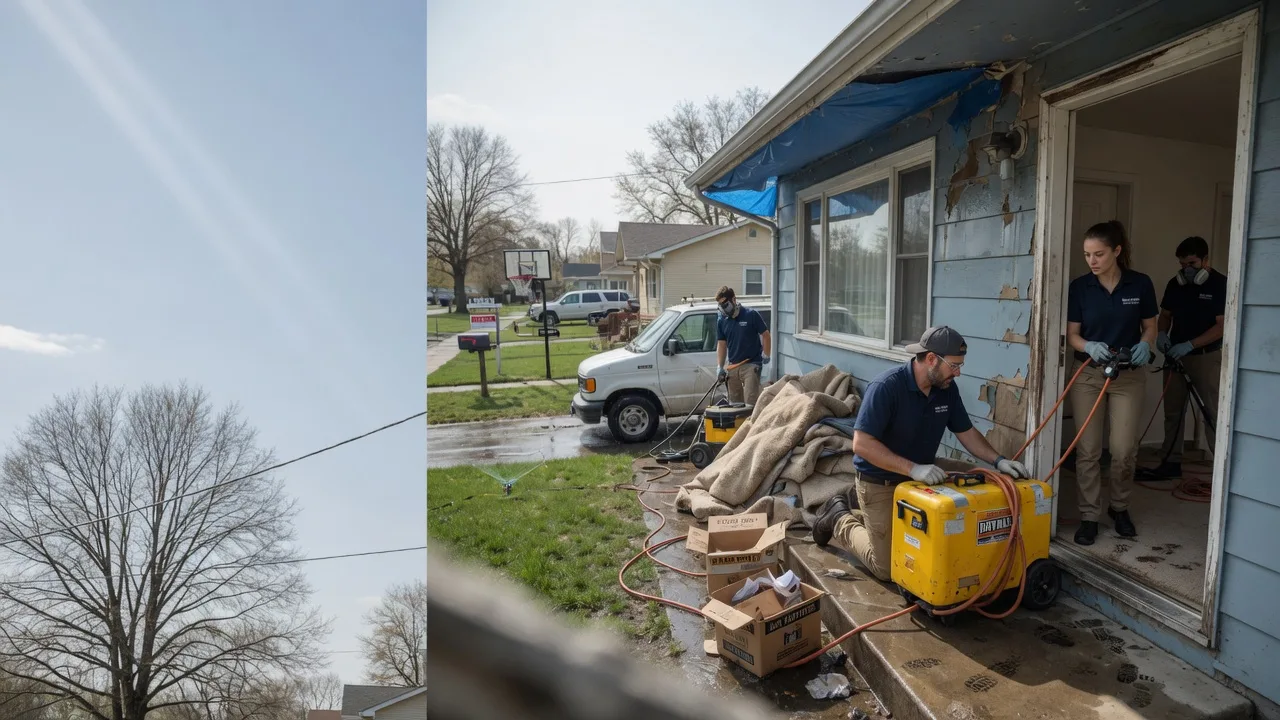 Basement Flood Cleanup in Sandwich, IL near me